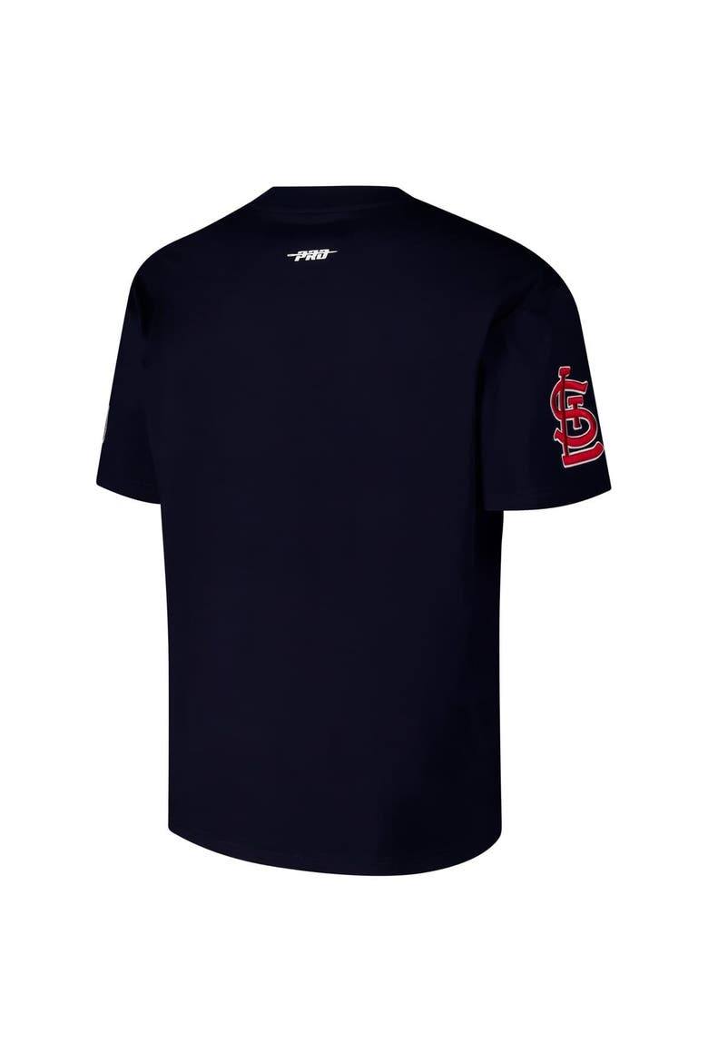Men's Pro Standard Navy St. Louis Cardinals Turn It Up Dropped Shoulder T-Shirt, Alternate, color, Navy