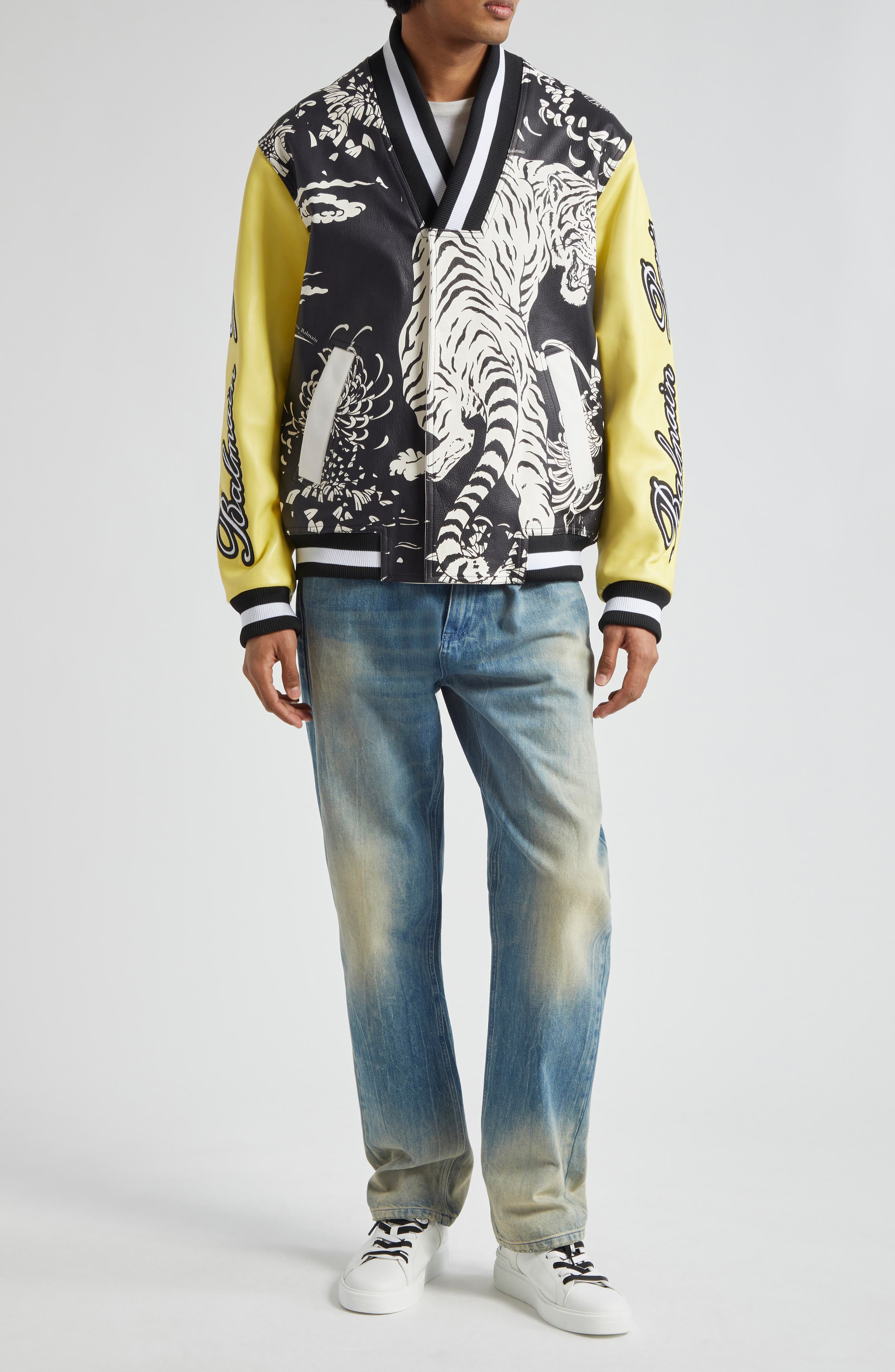 Balmain Regular Fit Sanded & Whiskered Jeans (Men) | Nordstromrack