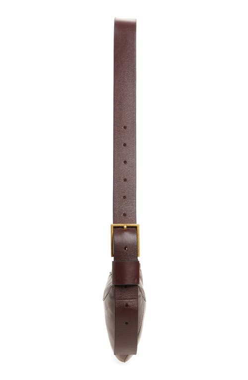 Allsaints Luna Leather Crossbody Bag In Red