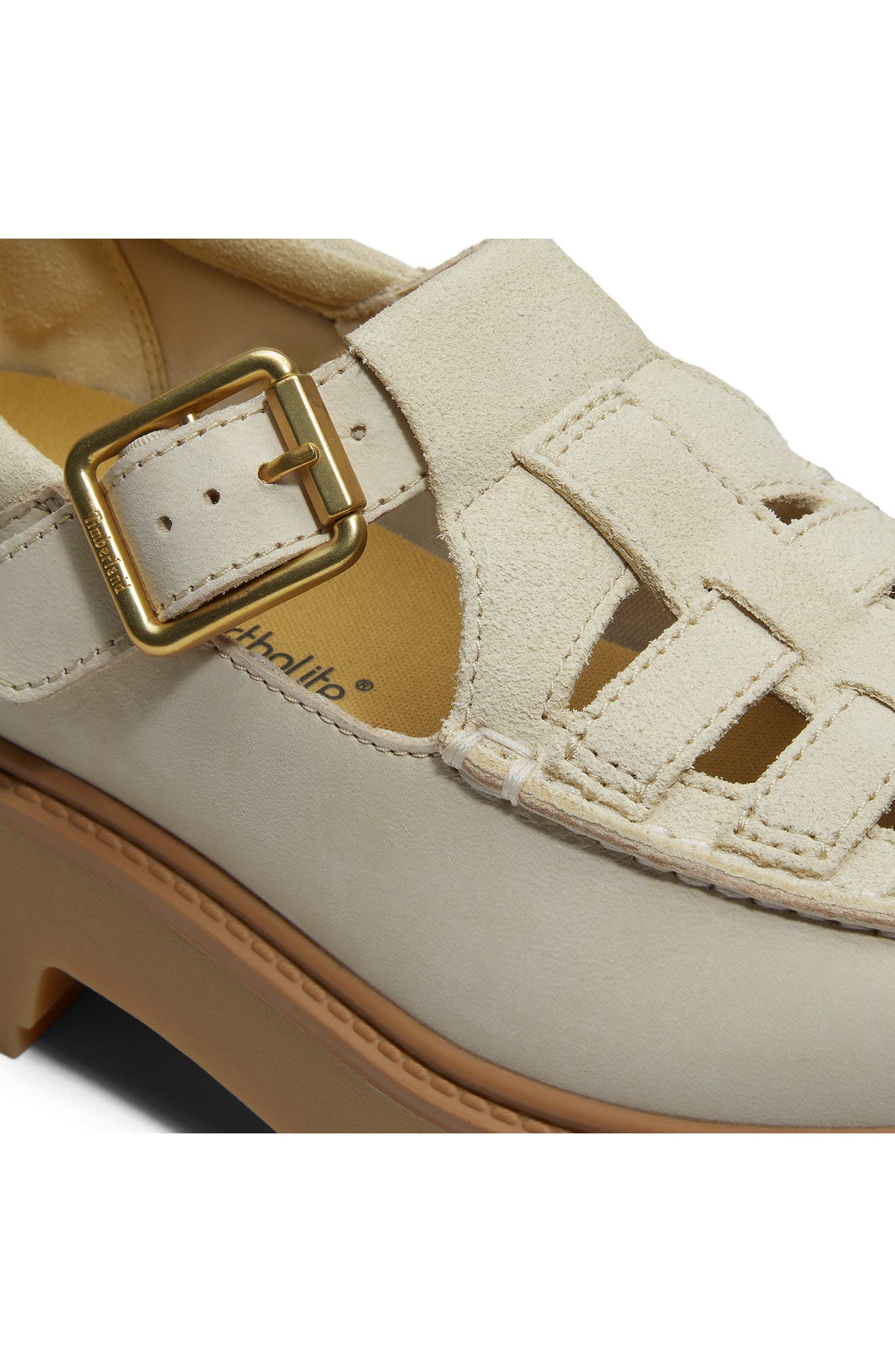 Stone Street Buckle Platform Shoe, Alternate, color, LIGHT BEIGE SUEDE
