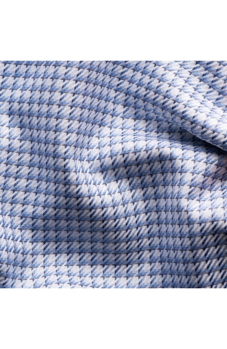 Eton Contemporary Fit Houndstooth Check Cotton Dress Shirt, Alternate, color, 