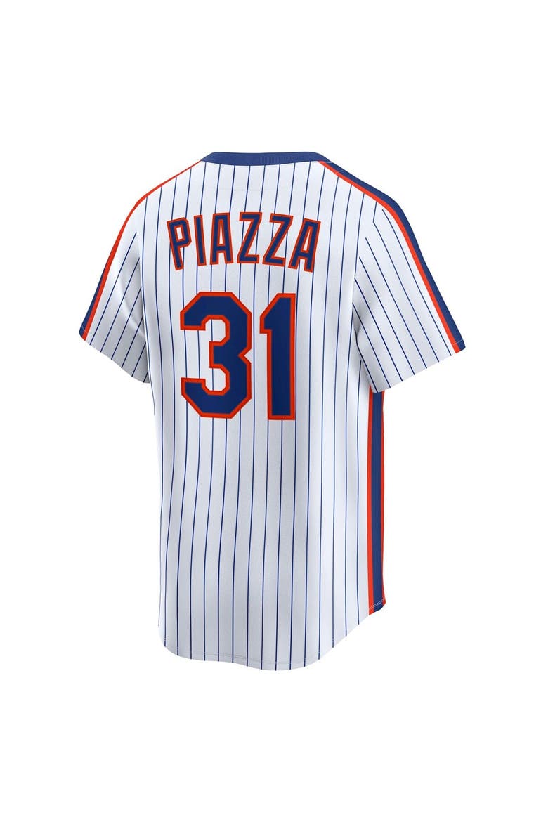 Men's Nike Mike Piazza White New York Mets Throwback Cooperstown Collection Limited Jersey, Alternate, color, White
