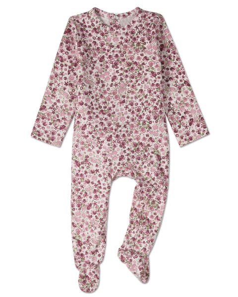 Florets Cotton Rich Floral Footie (Baby)
