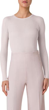Akris Seamless Silk & Cotton Rib Sweater