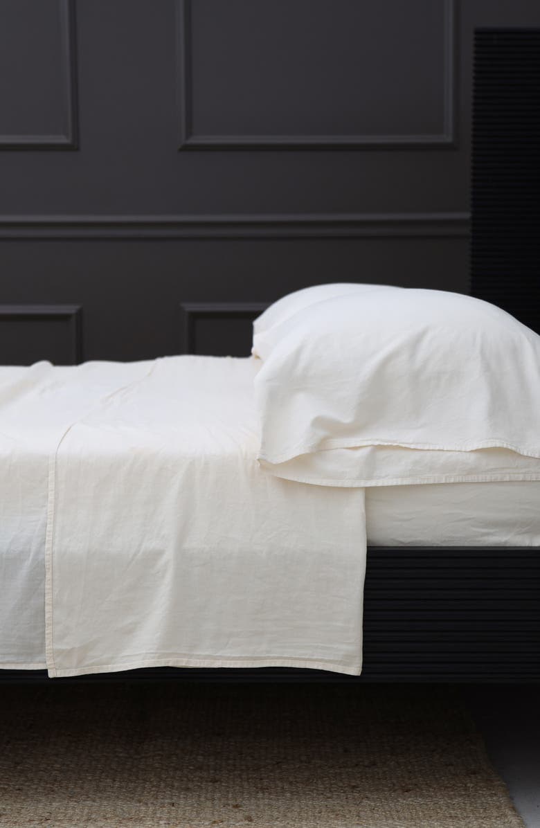 Pom Pom at Home Mateo Crinkled Cotton Sheet Set, Alternate, color, Greige