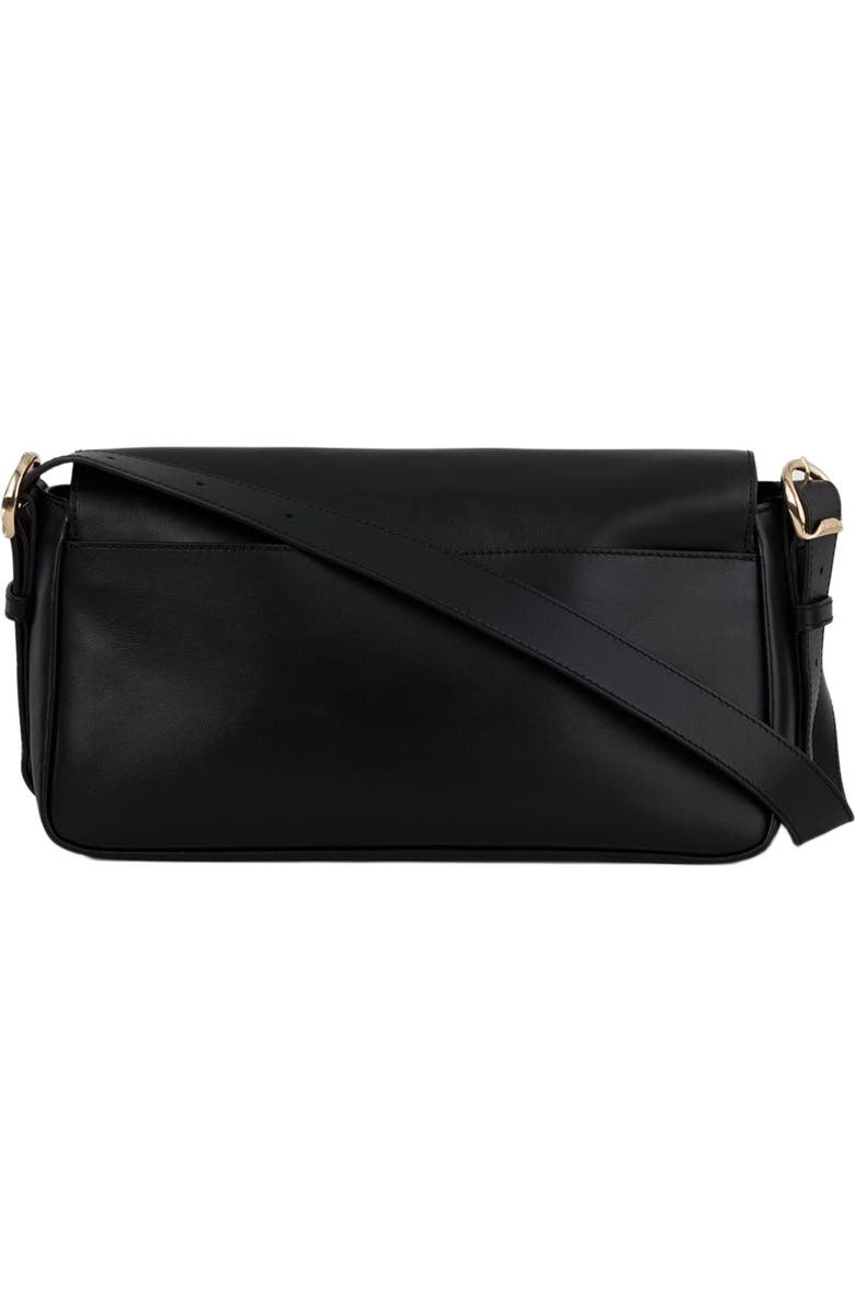 SANDRO Le Mambo plain leather bag, Alternate, color, Black