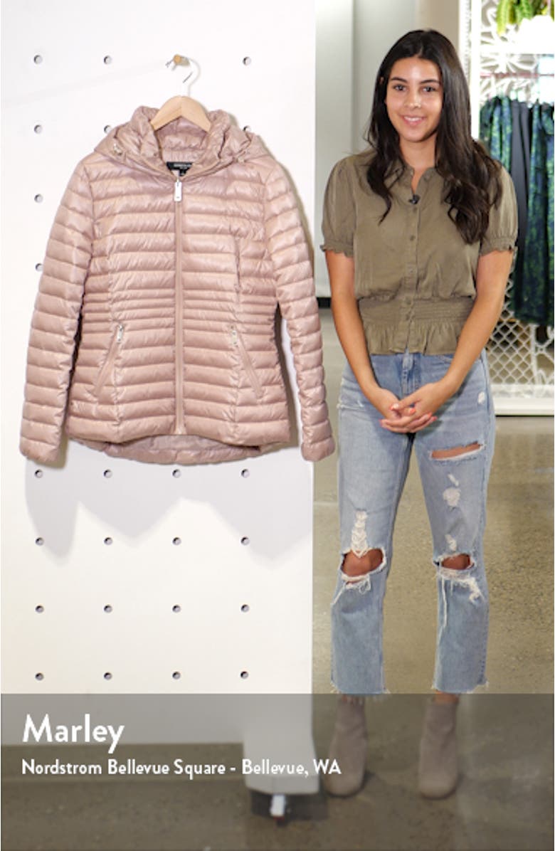 Packable Hooded Puffer Jacket, sales video thumbnail