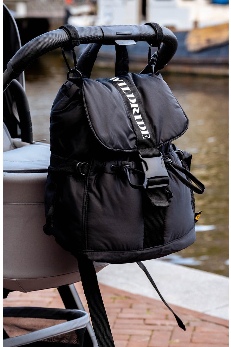 Mom/Dad Recycled Materials Backpack, Alternate, color, BLACK