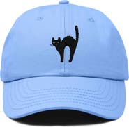 Dalix Black Cat Embroidered Casual Hat