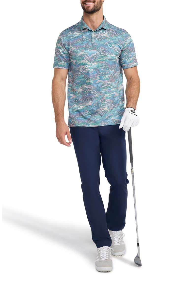Floral Piqué Performance Golf Polo, Alternate, color, ALEXANDRITE