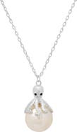 Queen Jewels Octopus 12-13mm Imitation Pearl Pendant Necklace