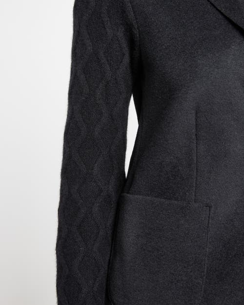 Santorelli Knit Blazer In Black