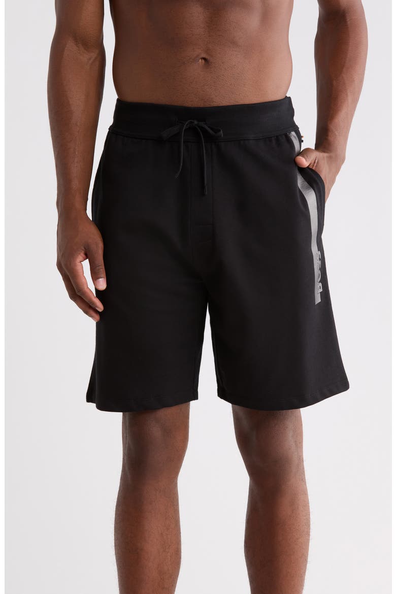 Authentic Cotton Lounge Shorts, Main, color, BLACK/ GUNMETAL