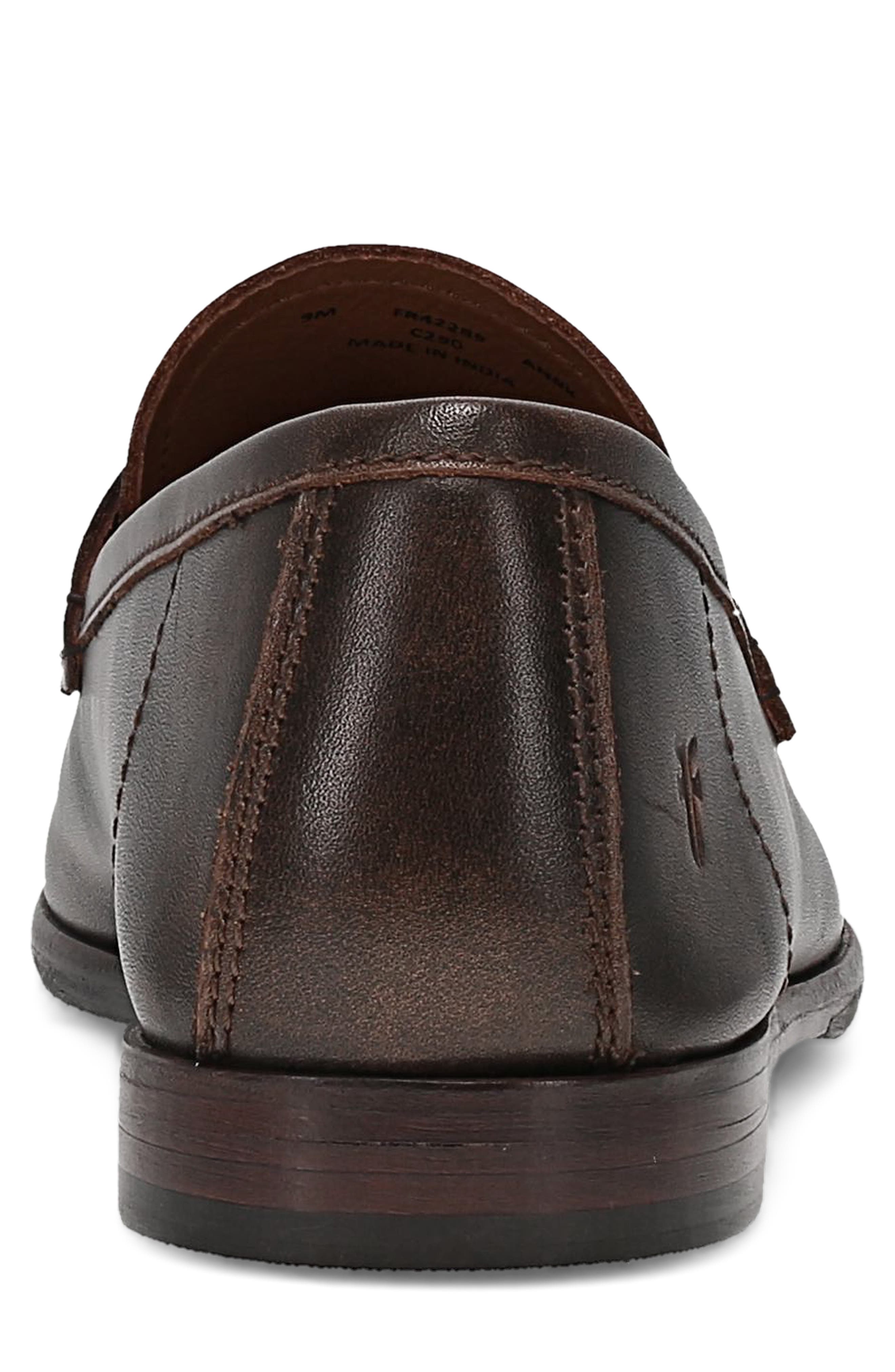 Graham Leather Penny Loafer, Alternate, color, ANTIQUE BLACK