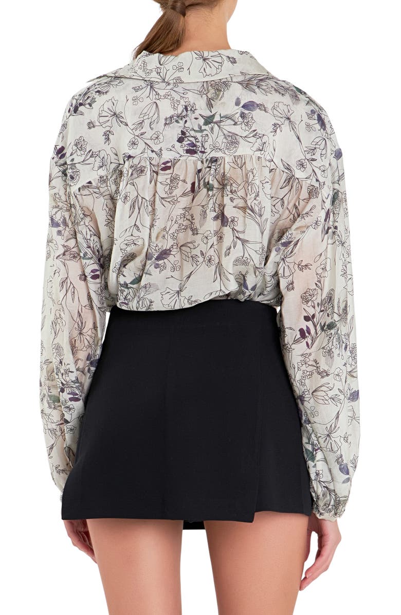 English Factory Abstract Floral Shirt, Alternate, color, 