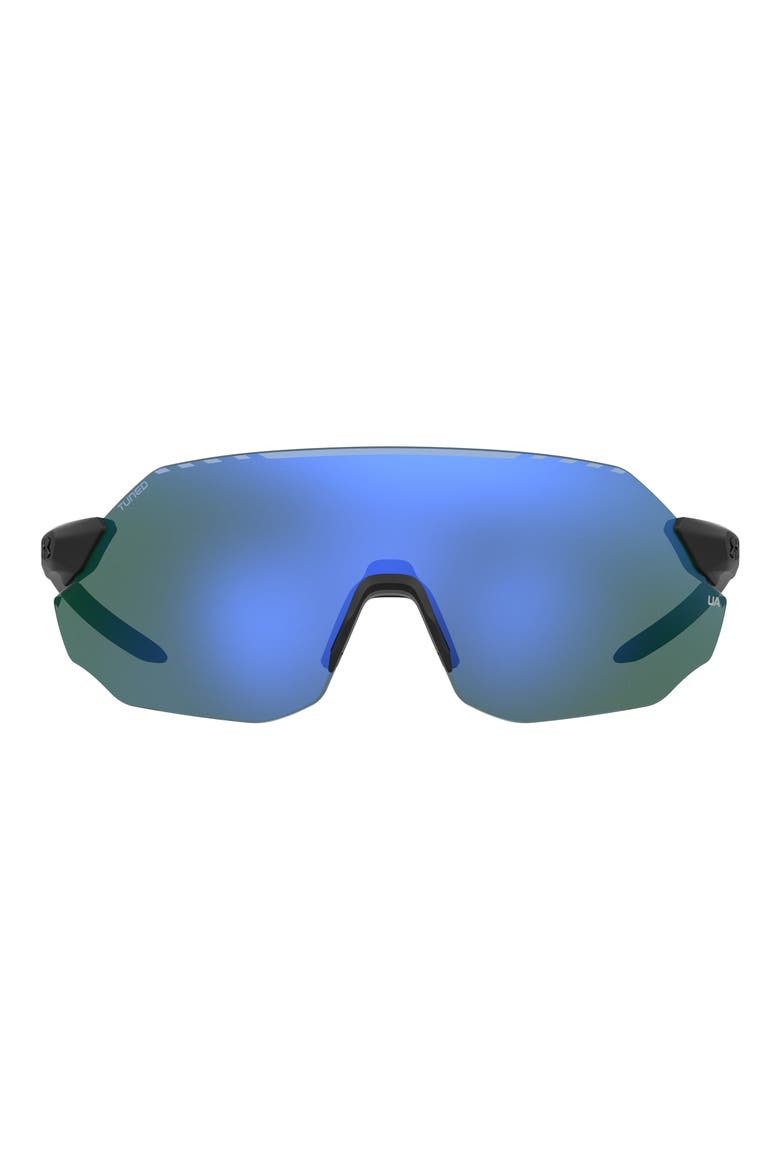 Halftime 99mm Graident Mask Sunglasses, Main, color, MATTE BLACK GREY