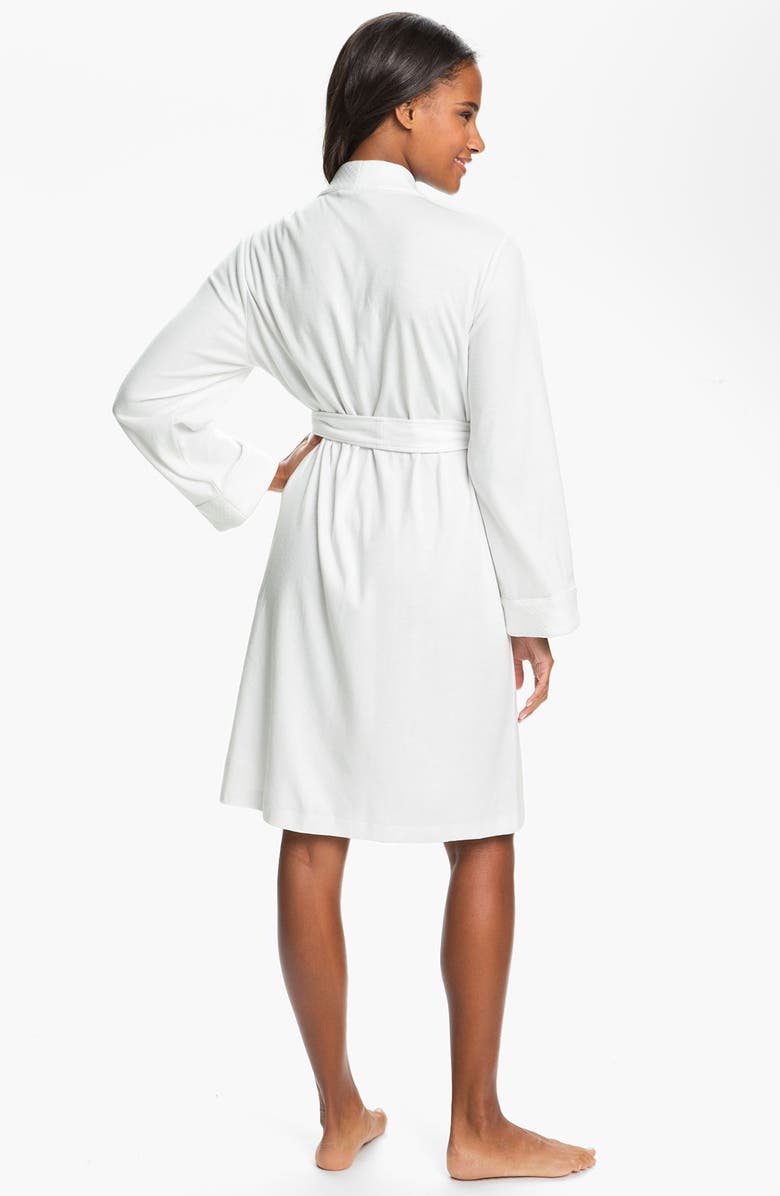 Lauren Ralph Lauren Quilted Collar Robe, Alternate, color, White