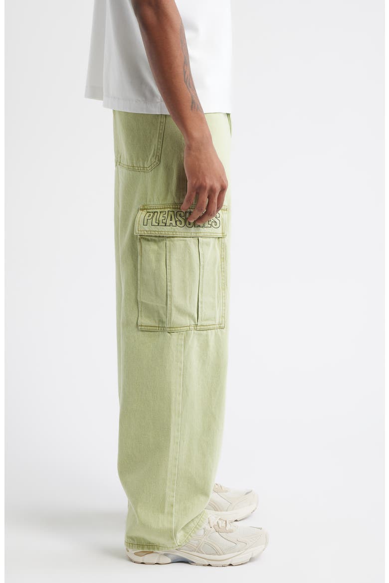 Sinful Baggy Cargo Jeans, Alternate, color, MINT CREME