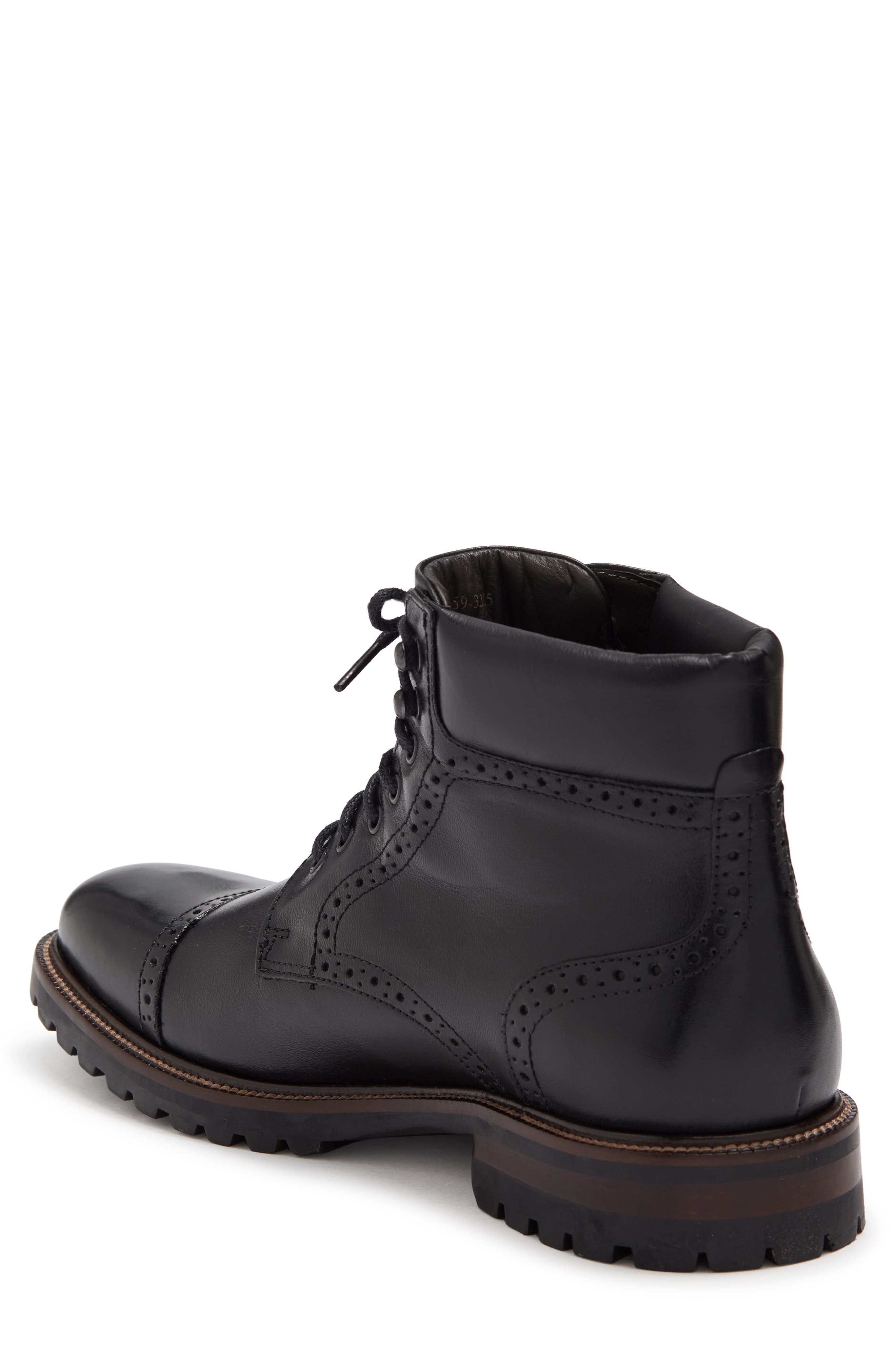 Johnston & Murphy JOHNSTON AND MURPHY Stratford Cap Toe Leather Boot, Alternate, color, 