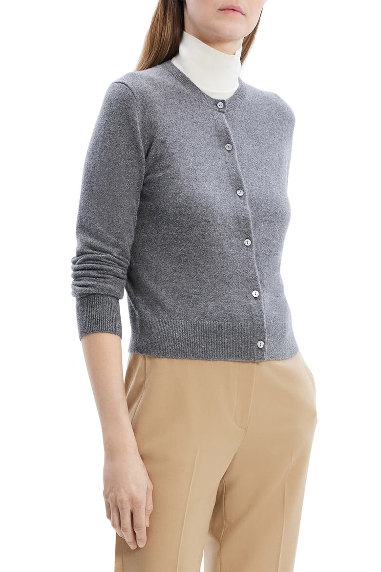 Cashmere Cardigan, Alternate, color, LIGHT CHARCOAL