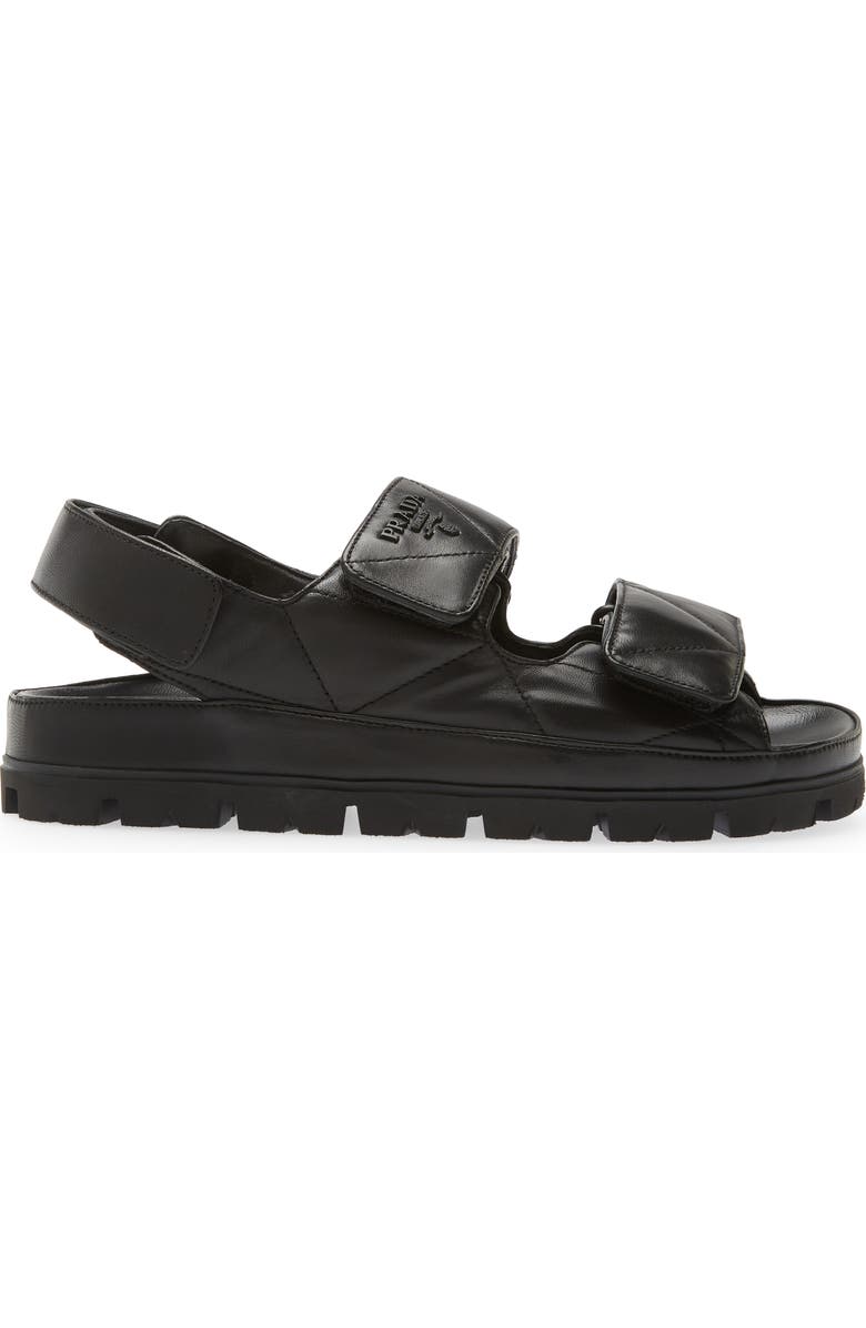 Prada Double Strap Sandal, Alternate, color,