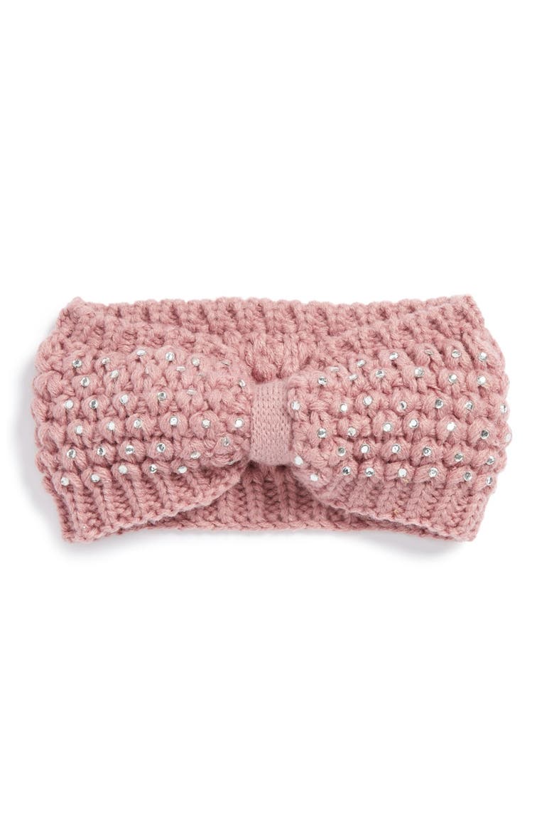 'Sparkle' Knit Headband, Main, color, PINK