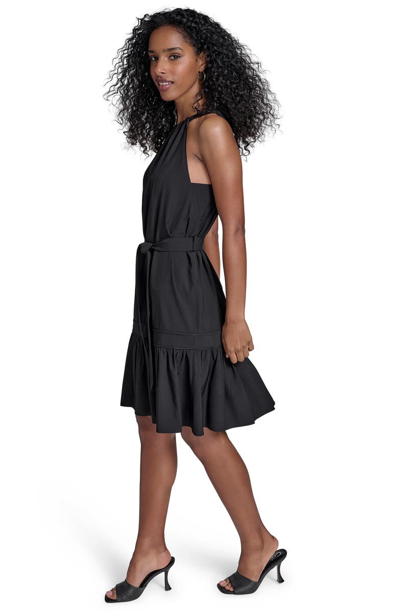 Calvin Klein Halter Neck Sleeveless Dress, Alternate, color, 