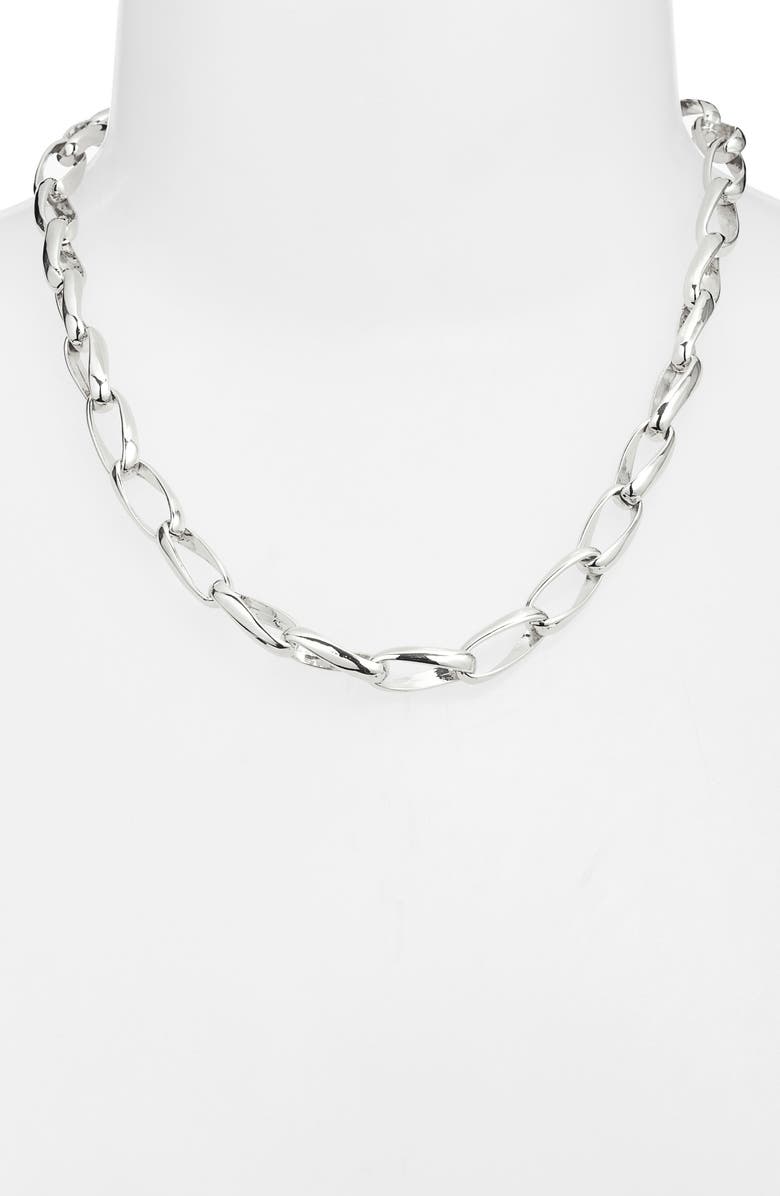 Nordstrom Polished Cable Link Chain Necklace, Alternate, color,