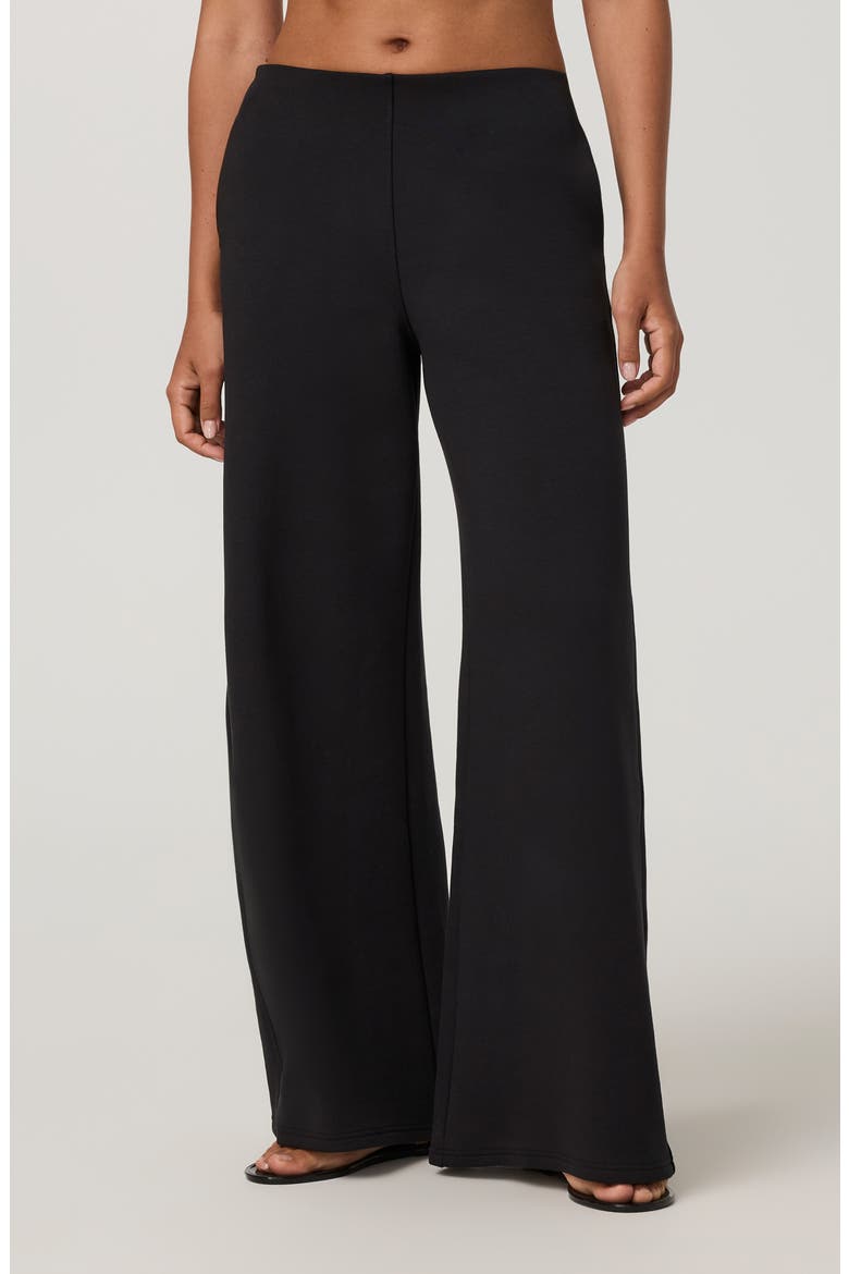 Galaxy High Waist Wide Leg Pants, Main, color, BLACK