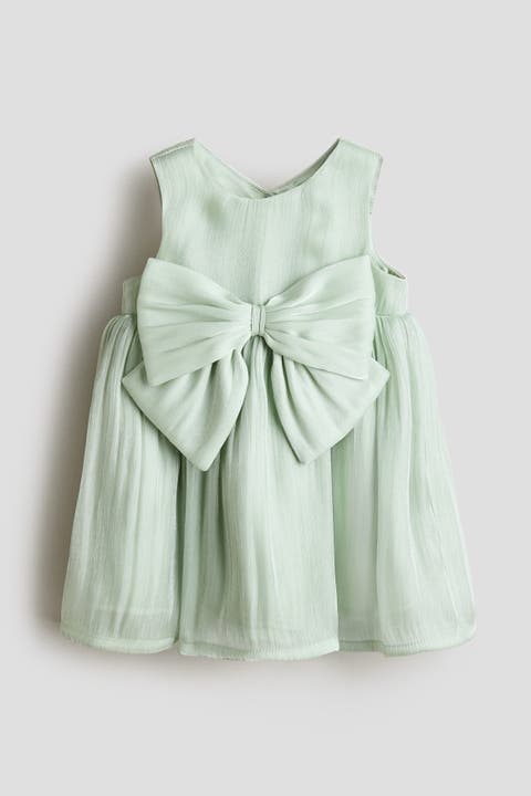 Bow-detail Organza Dress