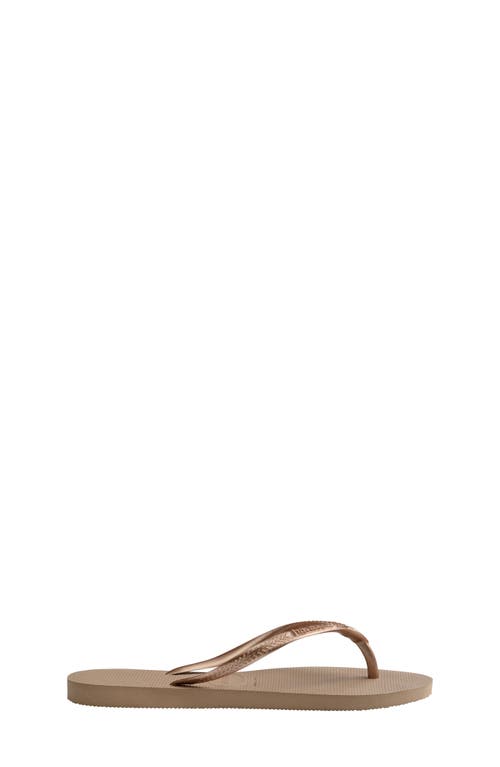 Havaianas Slim Crystal Ii Flip Flop In Brown