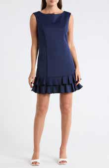Julia Jordan Sleeveless Ruffle Hem Dress