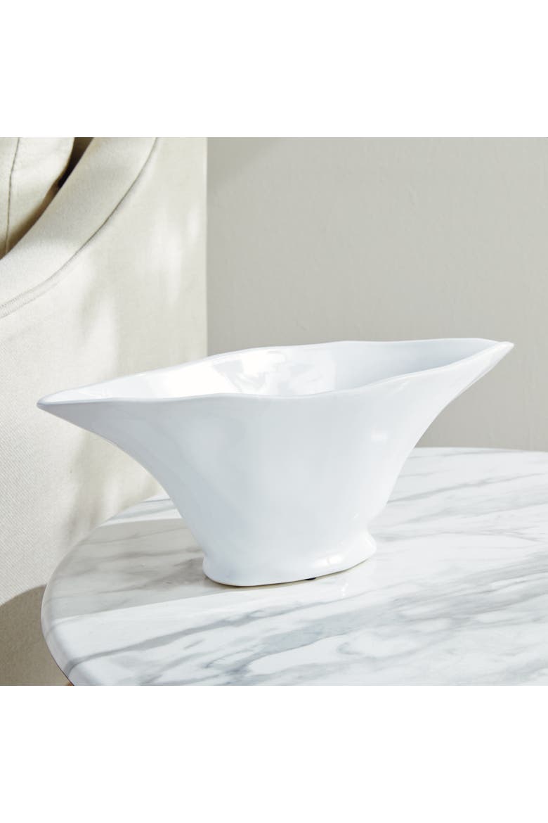 Madara Oval Vase, Alternate, color, White