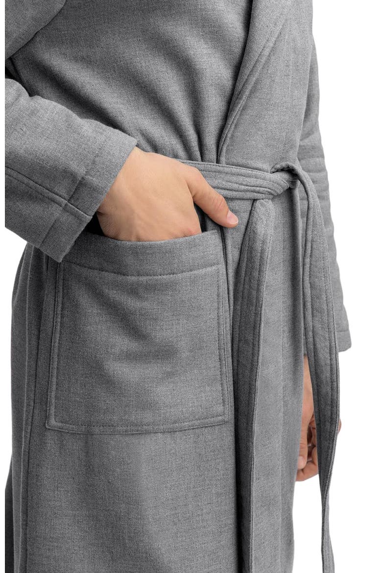 Aristo Men's Bathrobe, Alternate, color, Grey