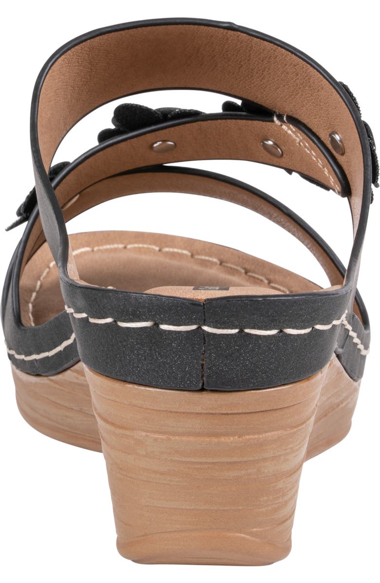GC SHOES Halia Wedge Sandal, Alternate, color, Black