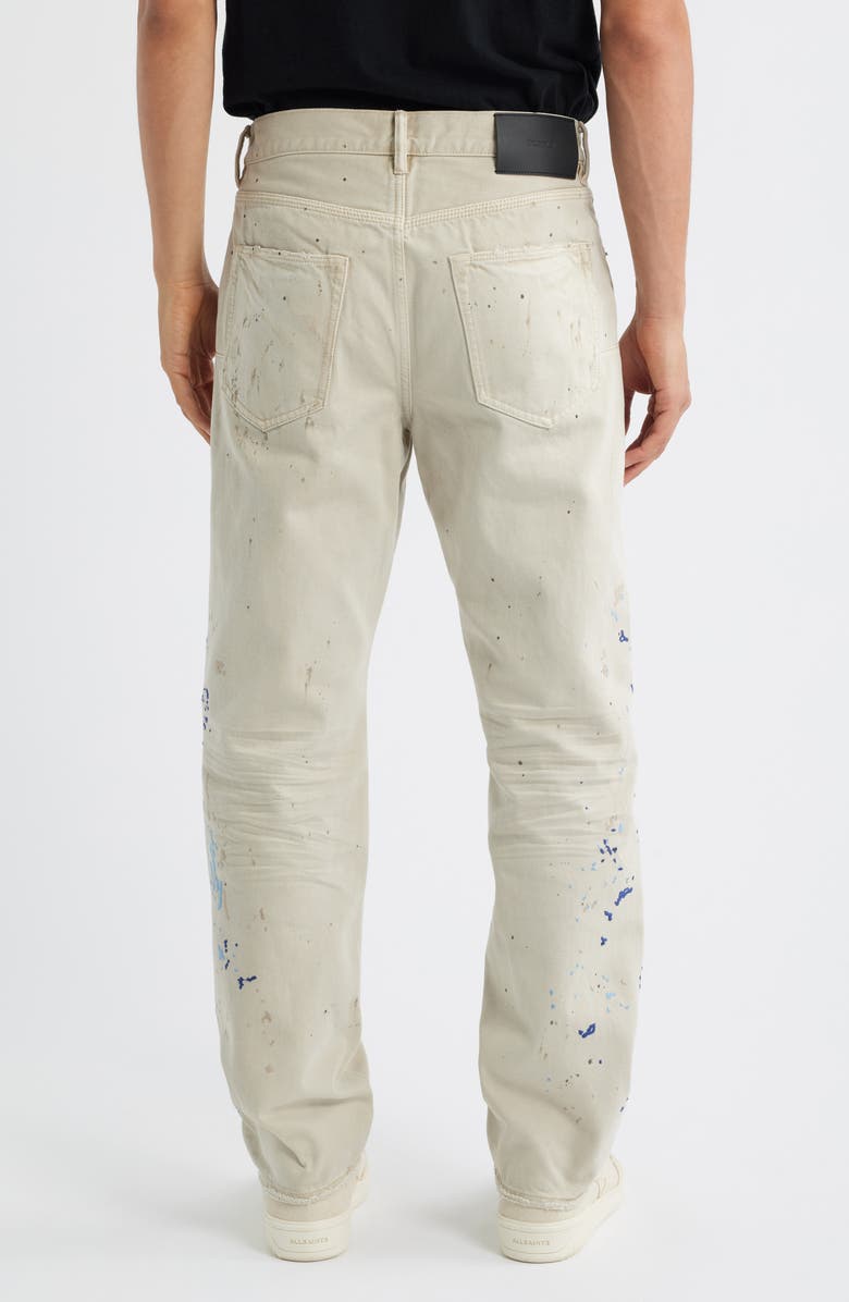 PURPLE BRAND Double Paint Embroidered Straight Leg Jeans, Alternate, color, Khaki