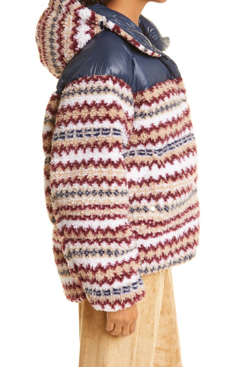 rag & bone Joella High-Pile Fleece Puffer Jacket, Alternate, color, 