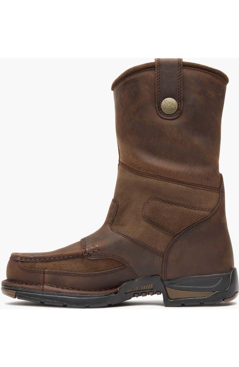 Georgia Boot Waterproof Wellington Work Boot, Alternate, color, Brown