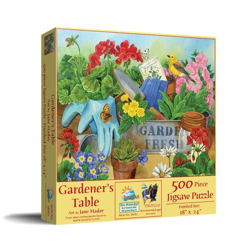 Gardener's Table 500 piece Jigsaw Puzzle for Adults