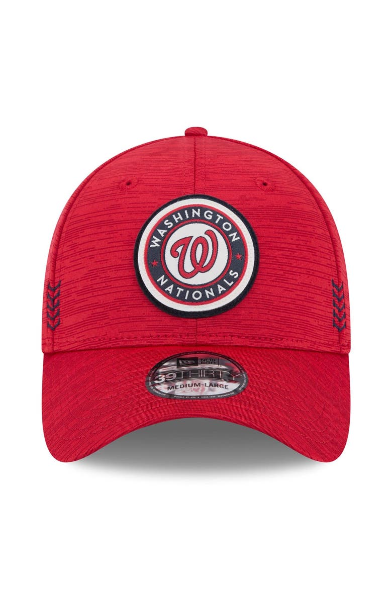New Era Men's New Era Red Washington Nationals 2024 Clubhouse 39THIRTY Flex Fit Hat, Alternate, color, Red