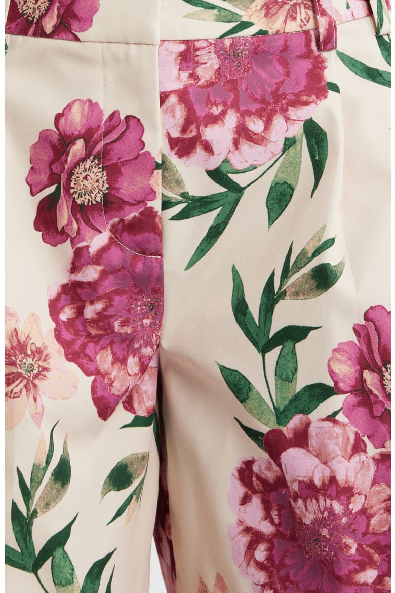Floral Bermuda Shorts, Alternate, color, SAND BERRY FLORAL