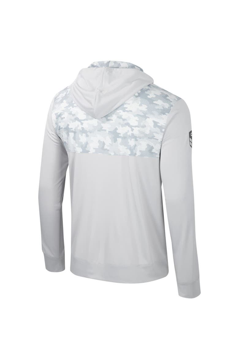 Men's Colosseum Gray Georgia Bulldogs OHT Military Appreciation Long Sleeve Hoodie T-Shirt, Alternate, color, Gray