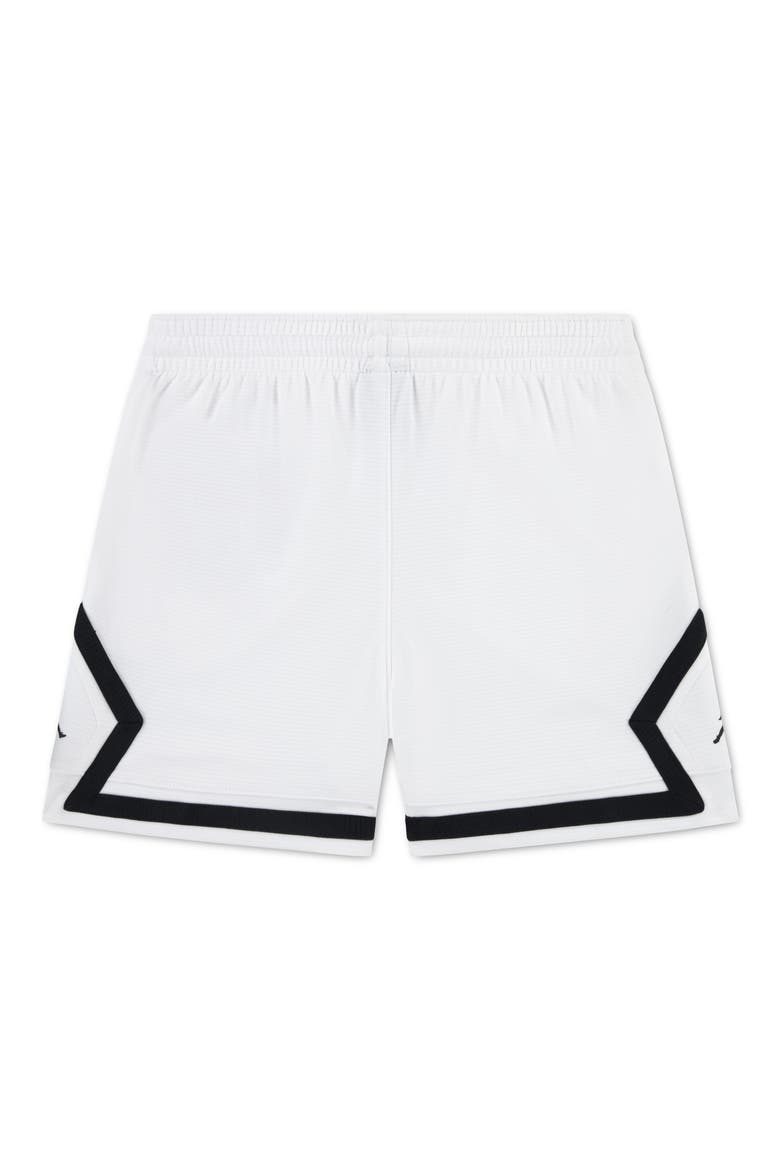 Kids' Dri-FIT Diamond Mesh Shorts, Alternate, color, WHITE/ BLACK