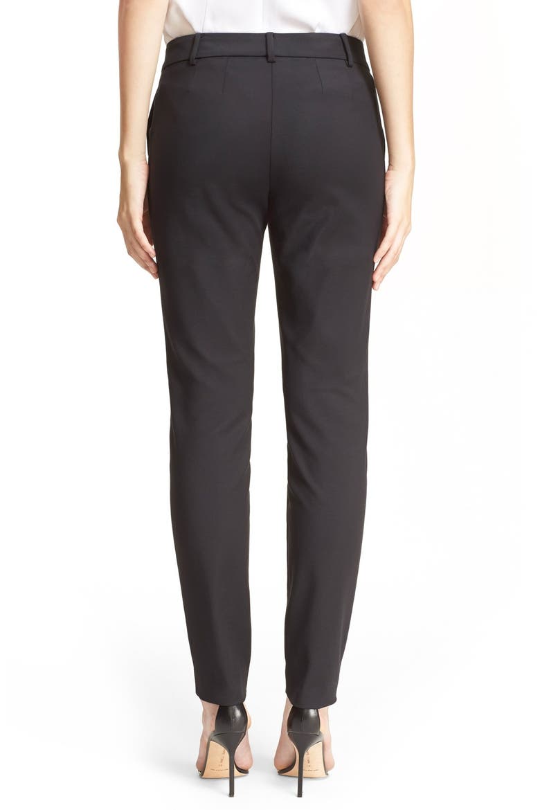 Jennifer Micro Ottoman Ankle Pants, Alternate, color, CAVIAR