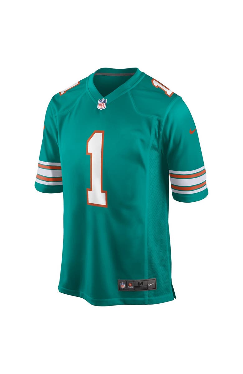 Nike Men's Nike Tua Tagovailoa Aqua Miami Dolphins Alternate Game Jersey, Alternate, color, Aqua