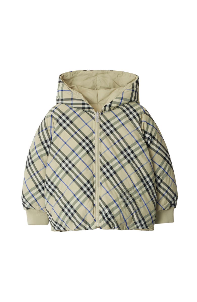 Burberry Reversible Check Nylon Puffer Jacket, Main, color, 