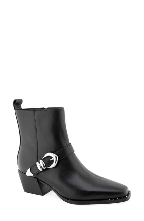 Maddy Croc Embossed Leather Boot