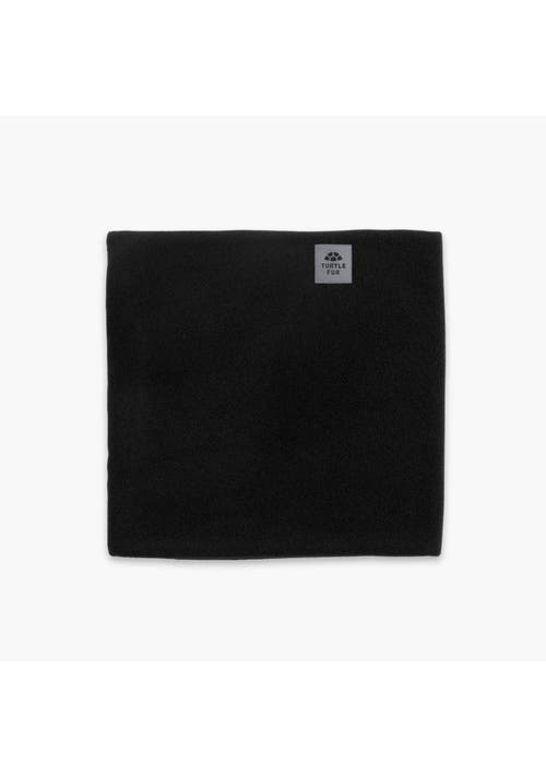 Turtle Fur Double-layer Fleece Neck Warmer In Black