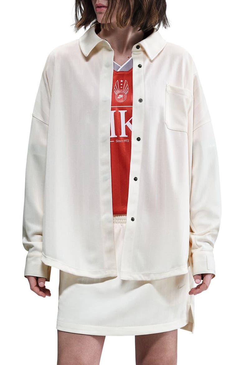 Sportswear Stripe Shirt, Main, color, PALE IVORY/ SAIL