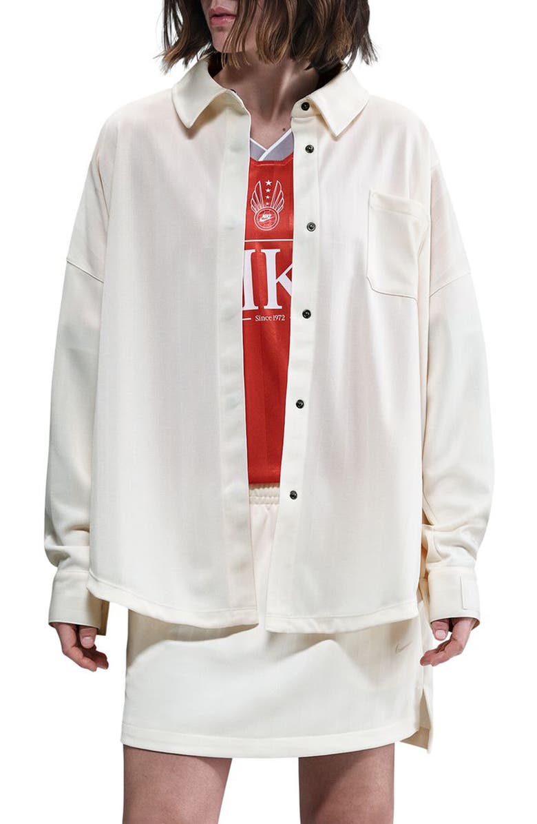 Nike Sportswear Stripe Shirt, Main, color, Pale Ivory/ Sail